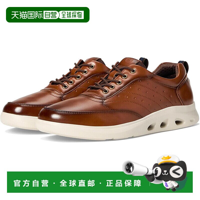 自营Nunn Bush Ponte Oxford Men's Cognac Faux Leather Dress S