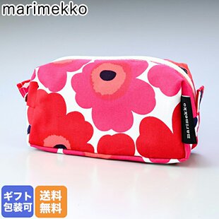 日本直邮marimekko 化妆包 旅行包 笔袋 迷你 Unikko 047196 001