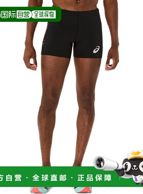 【日本直邮】亚瑟士 运动短紧身裤 2091A744 黑色/珊瑚粉