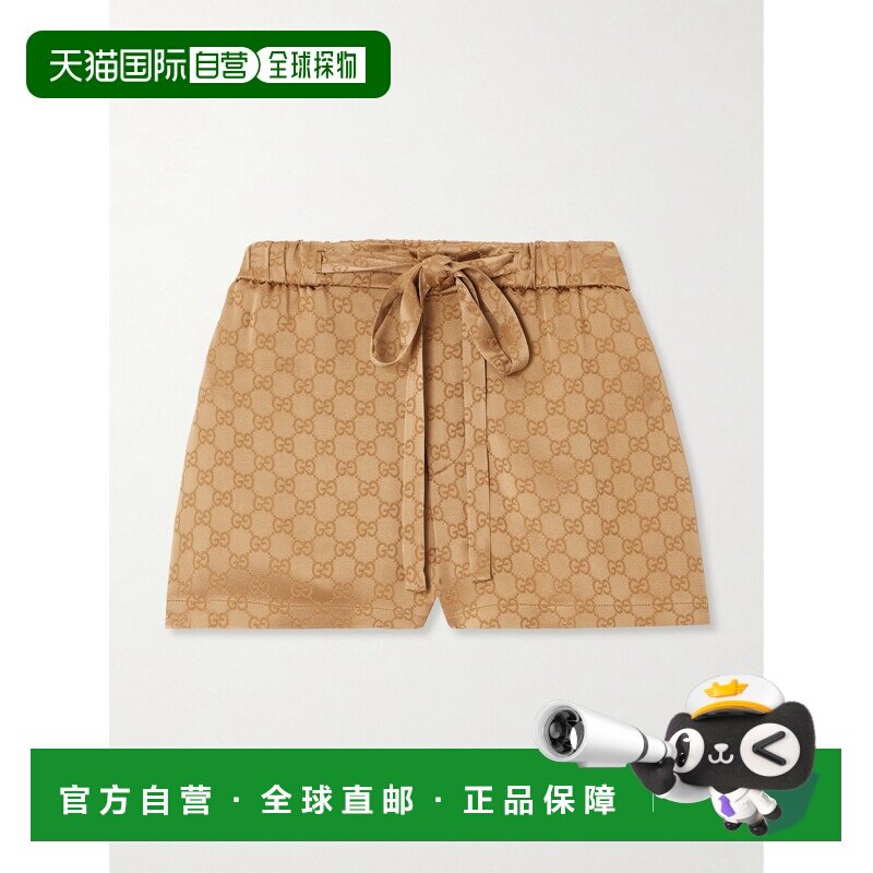 1h可退 Gucci 古驰 女士 GG缎质短裤 814743ZAQKJ新款
