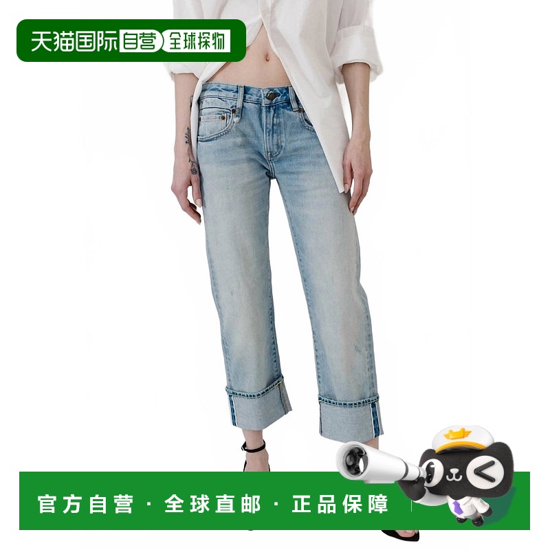 自营 r13Elroy Selvedge Blue男孩直筒牛仔裤 美国奥莱直发