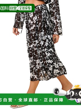 自营 solid & striped纯色条纹Ziva裙子-黑色 美国奥莱直发a字裙