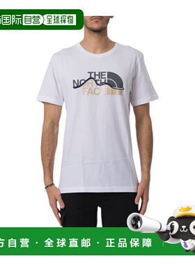 香港直邮THE NORTH FACE 男士T恤 SS2025 白色短袖 NF0A87NTFN41