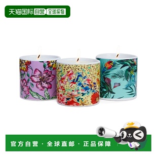 自营Johnny Was Home Set Of 3 Votive Candles - multicolor 美