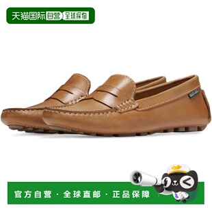 自营Eastland Patricia Penny Loafers Camel Leather Slip On Sh