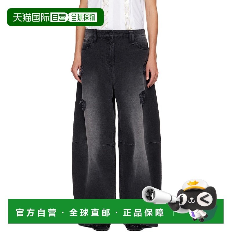 香港直邮潮奢 Simone Rocha 蒙娜 罗莎 女士 黑色 Embellished Wi