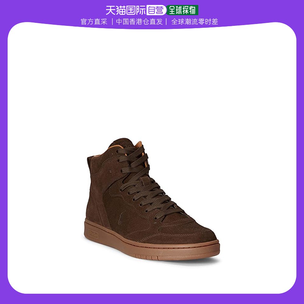 香港直邮潮奢 polo ralph lauren 男士court 高帮运动鞋