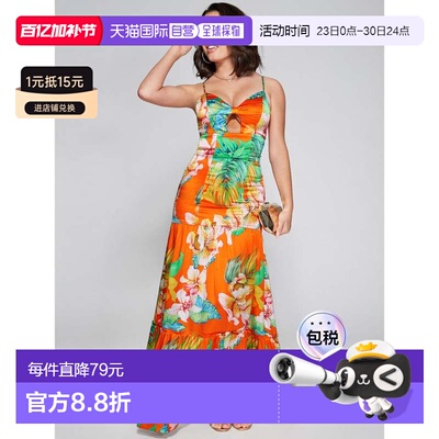 日本直邮GUESS Heat Wave Maxi连衣裙[长裙] GU1432EW21084吊带