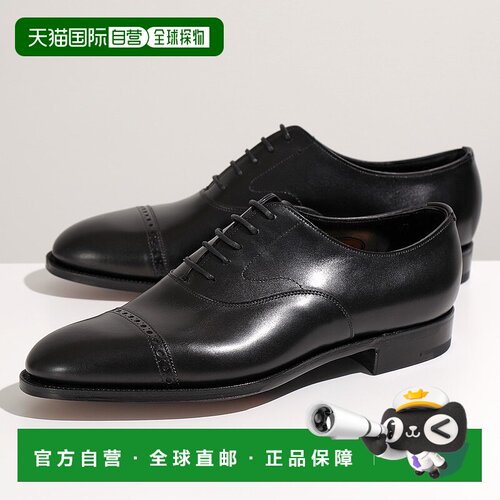 日本直邮Edward Green Berkeley E202 男士穿孔鞋头皮鞋黑色小牛
