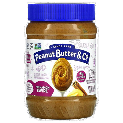 香港直发Peanut Butter & Co.,花生涂酱，肉桂卷，16 盎司（4
