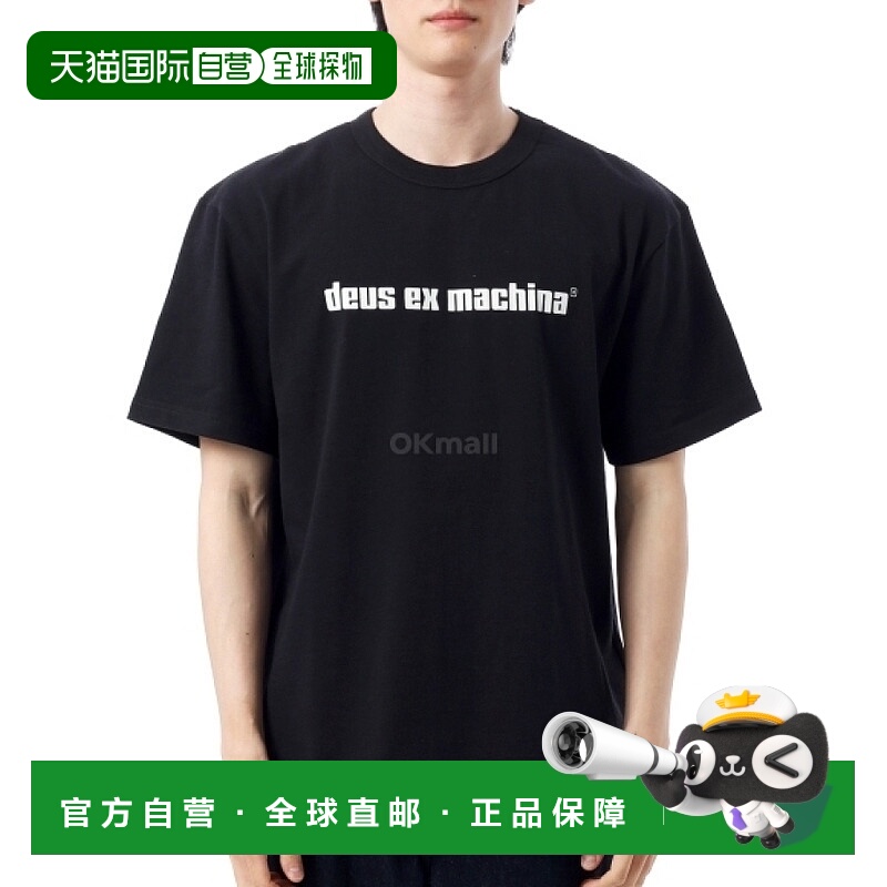 韩国直邮DEUS 屏幕 T 恤 (DMP251983B-BLK) 短袖/无袖