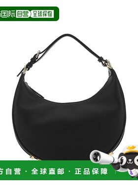 香港直邮FENDI 女士斜挎包 8BR798A5DYF1HEJ CO 黑色手提包单肩包
