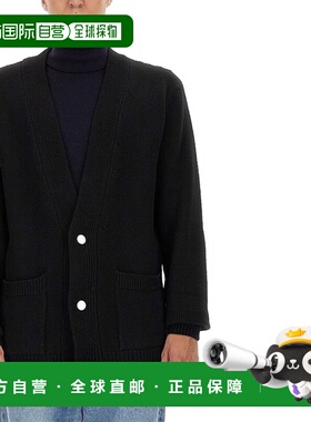 香港直邮BALMAIN 男士针织毛衣 BH1KM000KC88EAB SS2024 黑色开衫