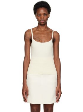 潮奢 Chloe 蔻依 女士 灰白色收省吊带背心 CHC23SMH05650