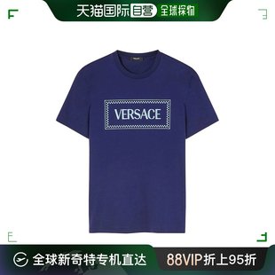 and 10116 Polos 范思哲 男士 Versace T恤蓝色上衣 香港直邮潮奢