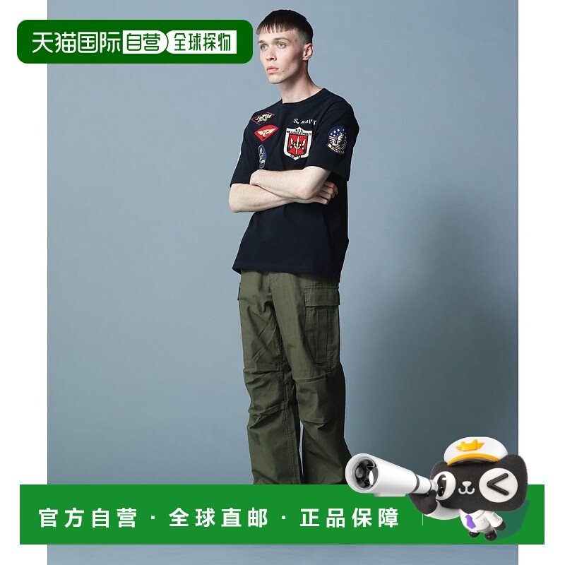 日本直邮AVIREX 托普甘徽章短袖圆领T恤 [AV1129EM017903]