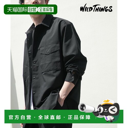 日本直邮WILD THINGS 透气长袖口袋衬衫男士 [WT26007SK]
