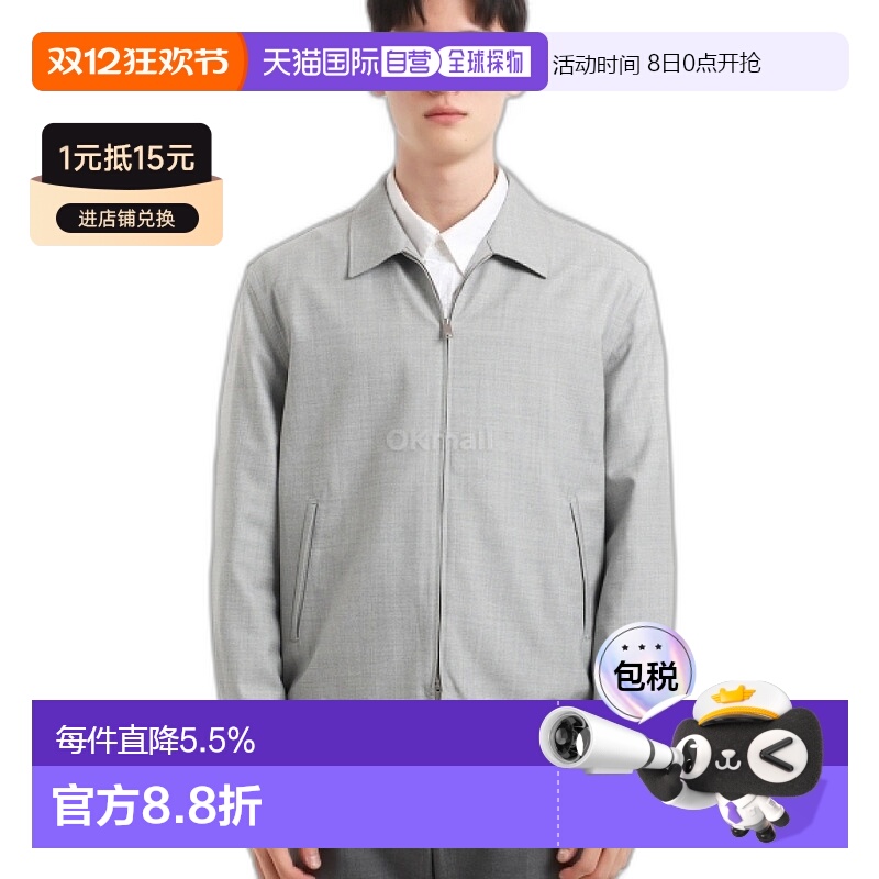 韩国直邮Ermenegildo Zegna男士羊毛夹克外套秋冬UEV48A8 SOT42