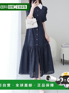 日本直邮Classical Elf 花刺绣薄纱复古衬衫连衣裙 C04519EW01386