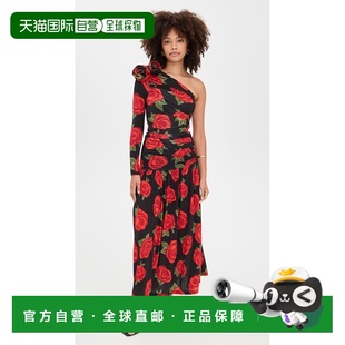 1h可退 香港直邮FARM RIO 女士 Latin Roses 单肩中长连衣裙