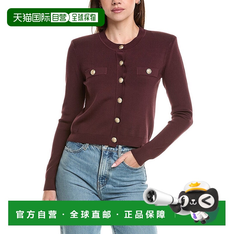 自营l'agenceL’AGENCE Toulouse Crop Cardigan - red 美国奥莱