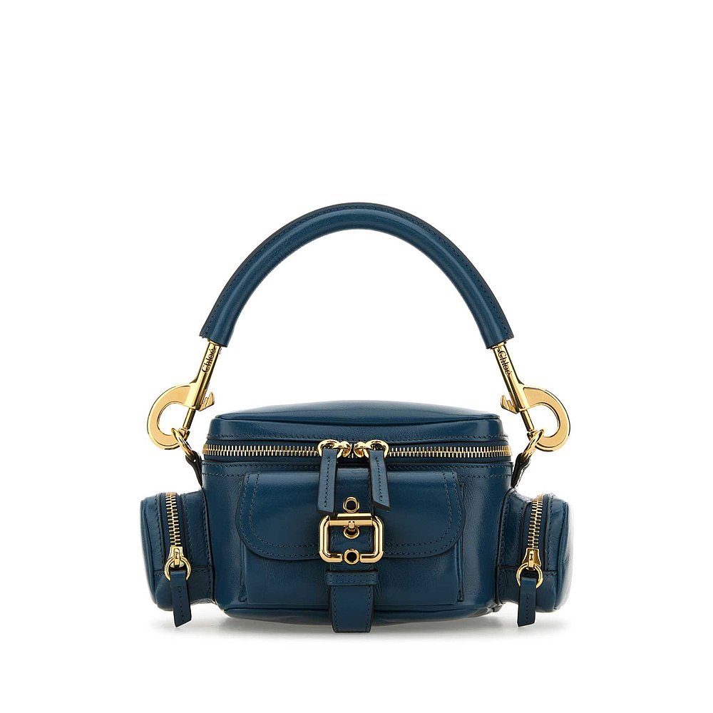 CHLOÉ 女士手提包 C24AS534N8344Q SS2025 蓝色 拉链开合手提包