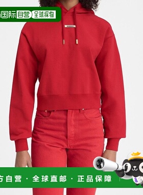 香港直邮Jacquemus 罗缎徽标连帽衫 241JS162-2341卫衣