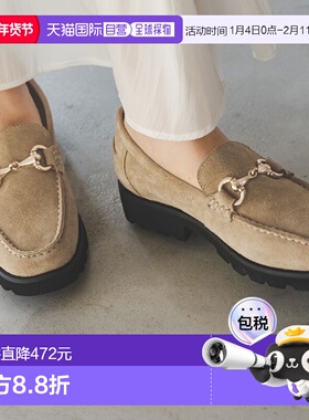 1h可退 日本直邮ARTESANOS 女士 柔软贝ージュ色 斯韦德革乐福鞋