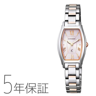 日本直邮 CITIZEN Eco Drive Tonneau Face 玫瑰金女士手表
