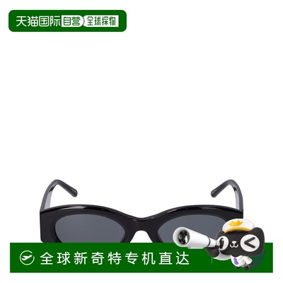 香港直邮潮奢 The Attico 女士 Berta椭圆形醋酸纤维太阳镜镜框