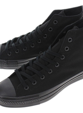日本直邮匡威运动鞋帆布全明星日本高黑色单色CONVERSE CANVAS AL