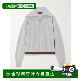 饰织带针织棉卫衣 1h可退 女士 香港直邮Gucci 794632XJG08 古驰