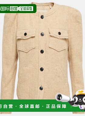 1h可退 香港直邮ISABEL MARANT 女士 Nelly 羊毛混纺夹克