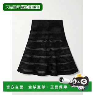 1h可退 香港直邮潮奢 alaia 女士 罗纹针织迷你半身裙 AA9J2349K0