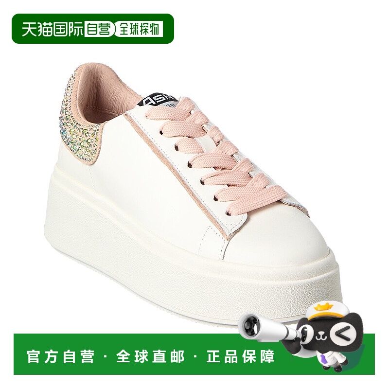 自营 Ash Moby背带皮革运动鞋-白色 美国奥莱直发