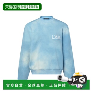 自营欧洲直邮LV路易威登 男士淡蓝色棉扎染卫衣