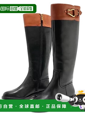 自营Vince Camuto Andalian Boots WoBrown Black Wide Calf Knee