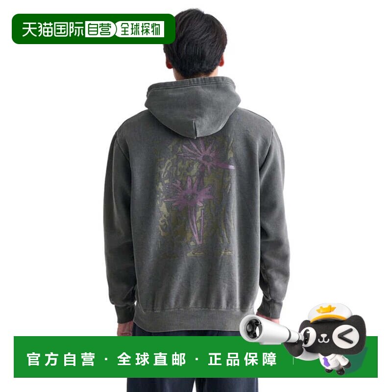 日本直邮Quiksilver CRAZY DAISY 男士连帽卫衣 24FWQPO244065BRN