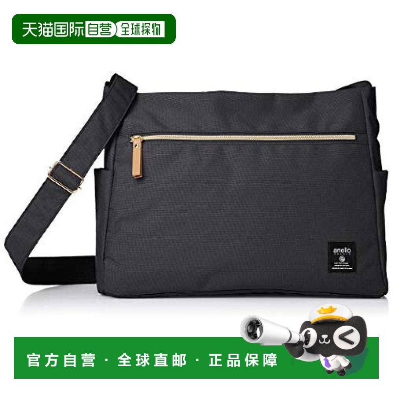【日本直邮】Anello阿耐洛 单肩包 黑色GT-H2522背包