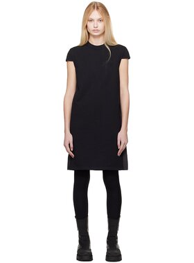 潮奢 Moncler 盟可睐 女士 黑色压褶连衣裙 K10938I0000689ATK
