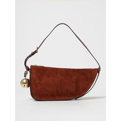 潮奢 Burberry 女士Burberry Shield Sling bag 单肩包(suede wit