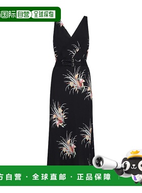 香港直邮PRADA 女士连衣裙 P3N06ROOO15L3F0002 AW2024 黑色长裙