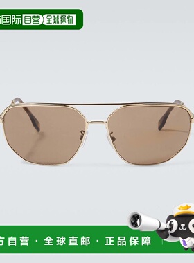 1h可退 香港直邮潮奢 Fendi 芬迪 男士 旅行太阳眼镜 yellow黄色