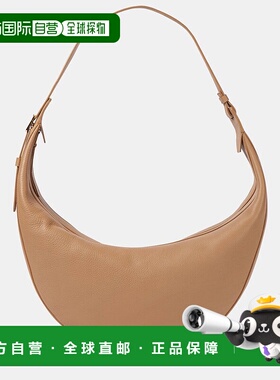 1h可退 香港直邮潮奢 KHAITE 女士 Augustina 皮革肩包 brown棕色