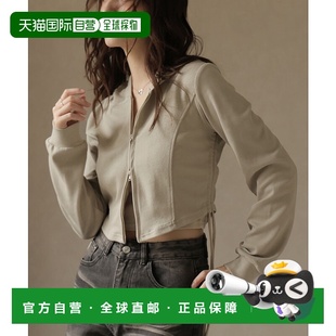 连帽衫 1h可退 立体侧褶双拉链短款 女装 DDS25W2 日本直邮Ulysses