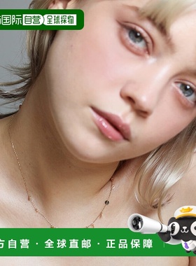 1h可退 日本直邮cui-cui K10YG 黄金圆形吊牌小链项链 可调节长度