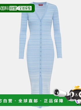 1h可退 香港直邮Staud 女士 Shoko 针织开衫中长连衣裙 001405