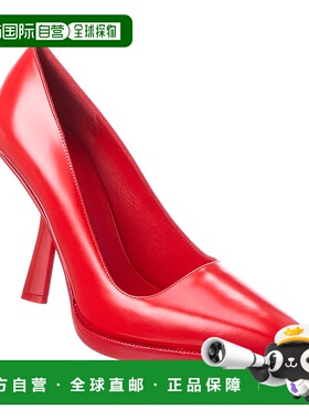 自营 salvatore ferragamoFerragamo Anser X5 皮革高跟鞋 - 红色