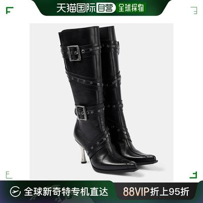 香港直邮潮奢 Vetements 维特萌 女士带子皮质及膝靴子