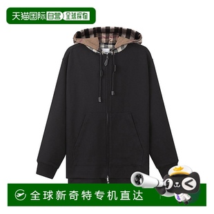 運(yùn)動衫 香港直郵BURBERRY 外套 連帽拉鏈衛(wèi)衣開衫 寬松版 博柏利 女款